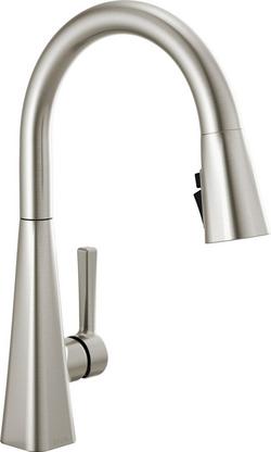 Single Handle Pull Down Kitchen Faucet in SpotShield® Stainless