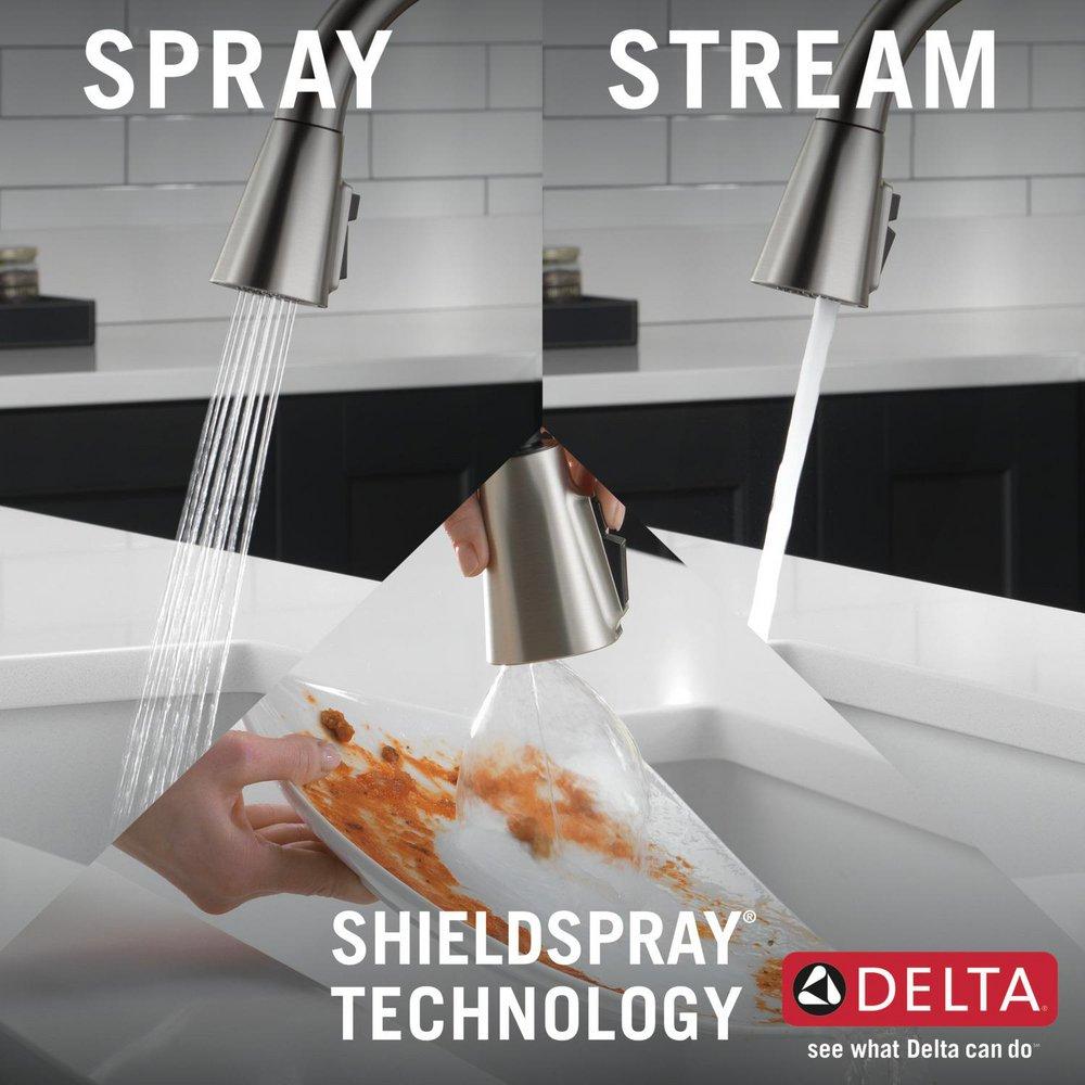 Delta Faucet Spotshield Stainless Pull Down Kitchen Faucet 