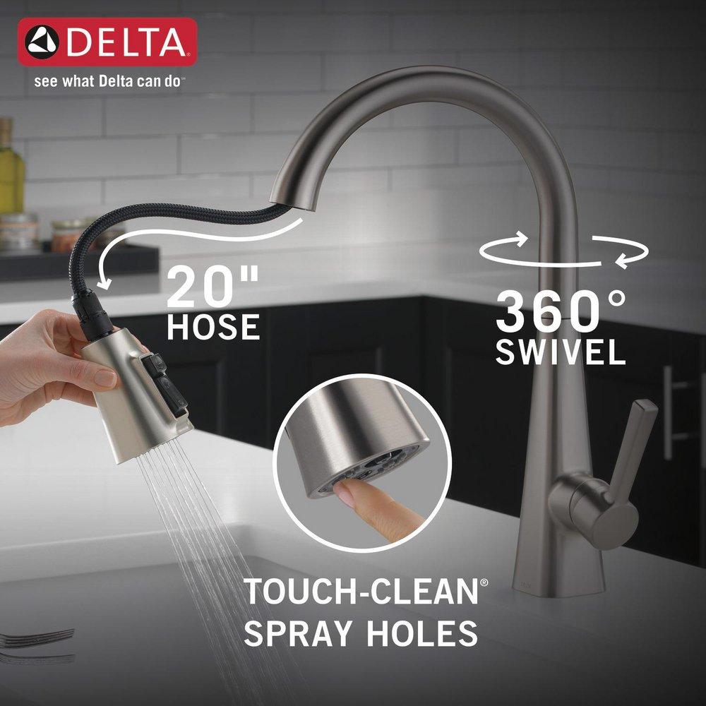 Delta Faucet Spotshield Stainless Pull Down Kitchen Faucet 