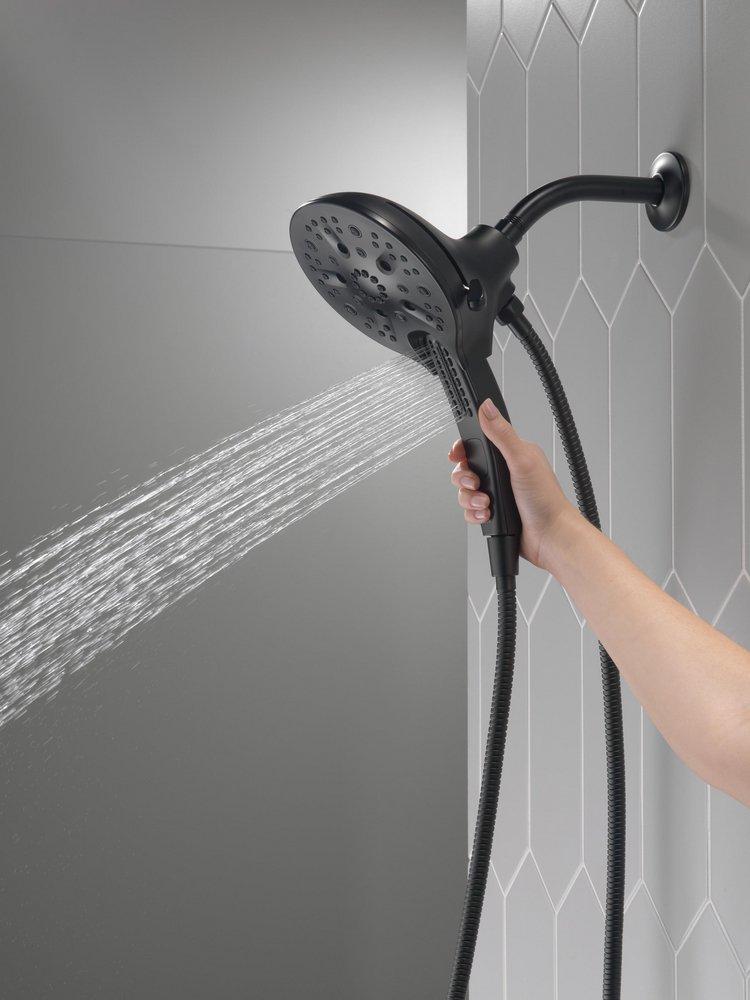 Delta Faucet Matte Black Multi Function Hand Shower 