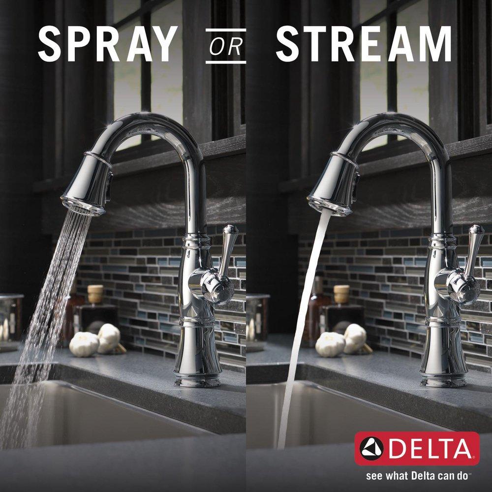 Delta Faucet Lumicoat Chrome Single Lever Handle Bar Faucet 