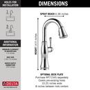 Delta Faucet Lumicoat Chrome Single Lever Handle Bar Faucet 