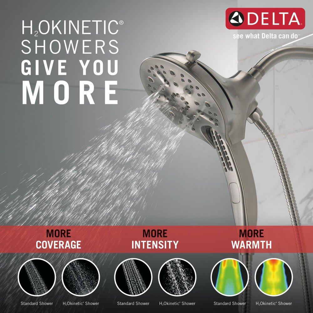 Delta Faucet Brilliance Stainless Multi Function Hand Shower 