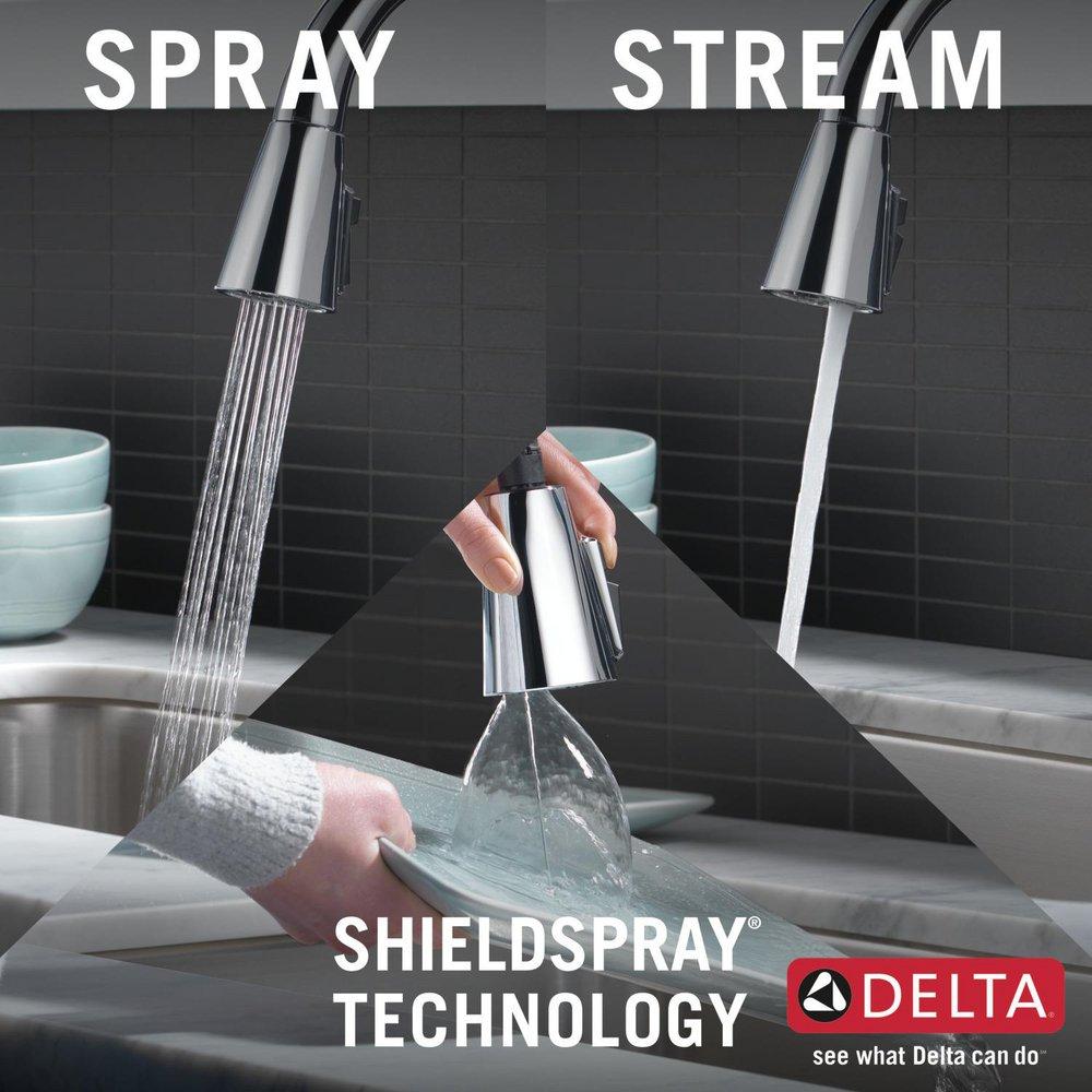 Delta Faucet Chrome Pull Down Kitchen Faucet 