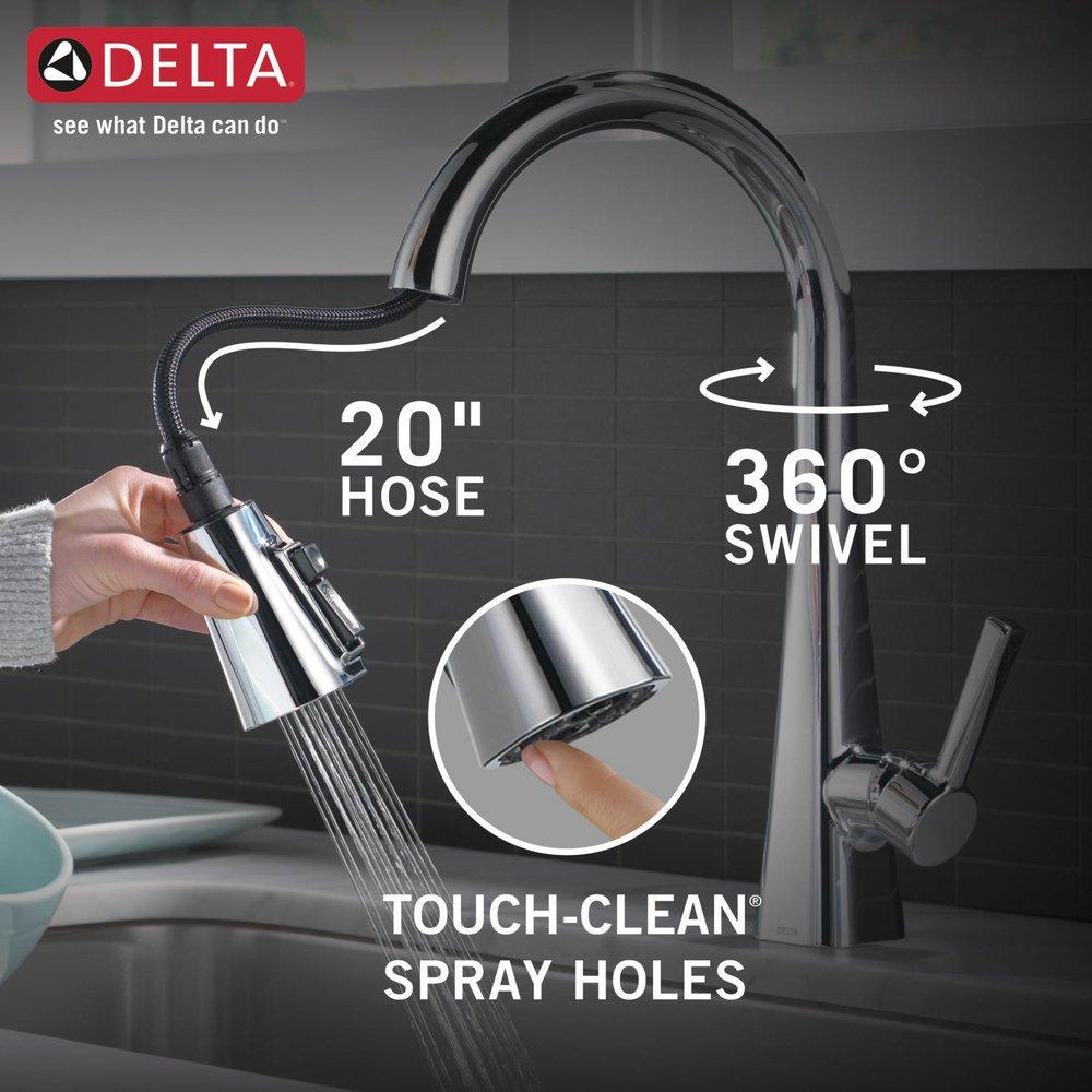 Delta Faucet Chrome Pull Down Kitchen Faucet 