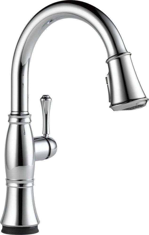 Delta Faucet Lumicoat™ Chrome Single Handle Pull Down Touch Activated Kitchen Faucet 