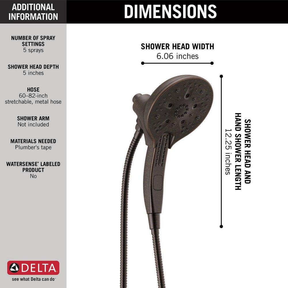 Delta Faucet Venetian Bronze Multi Function Hand Shower 