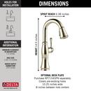 Delta Faucet Lumicoat Polished Nickel Single Lever Handle Bar Faucet 