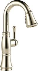 Delta Faucet Lumicoat Polished Nickel Single Lever Handle Bar Faucet 