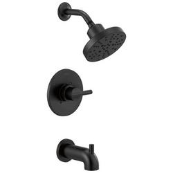 Single Handle Multi Function Bathtub & Shower Faucet in Matte Black (Trim Only)