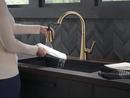Delta Faucet Champagne Bronze Pull Down Kitchen Faucet 