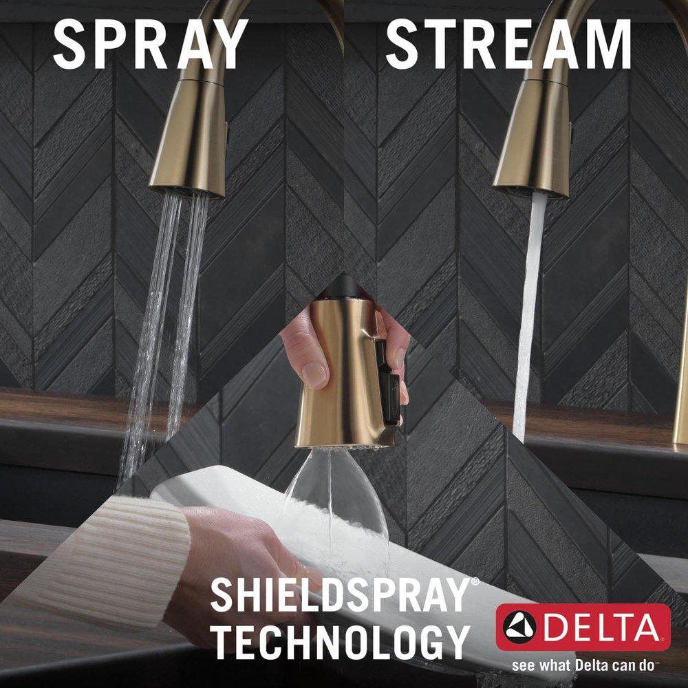 Delta Faucet Champagne Bronze Pull Down Kitchen Faucet 