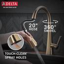 Delta Faucet Champagne Bronze Pull Down Kitchen Faucet 