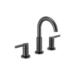 Two Handle Widespread Bathroom Sink Faucet in Matte Black