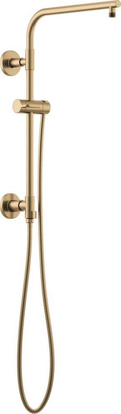 Single Handle Single Function Shower System in Luxe Gold