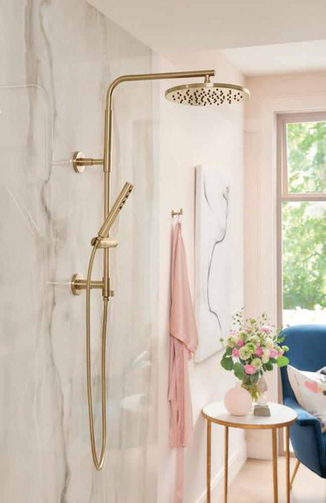 Single Handle Single Function Shower System in Luxe Gold 