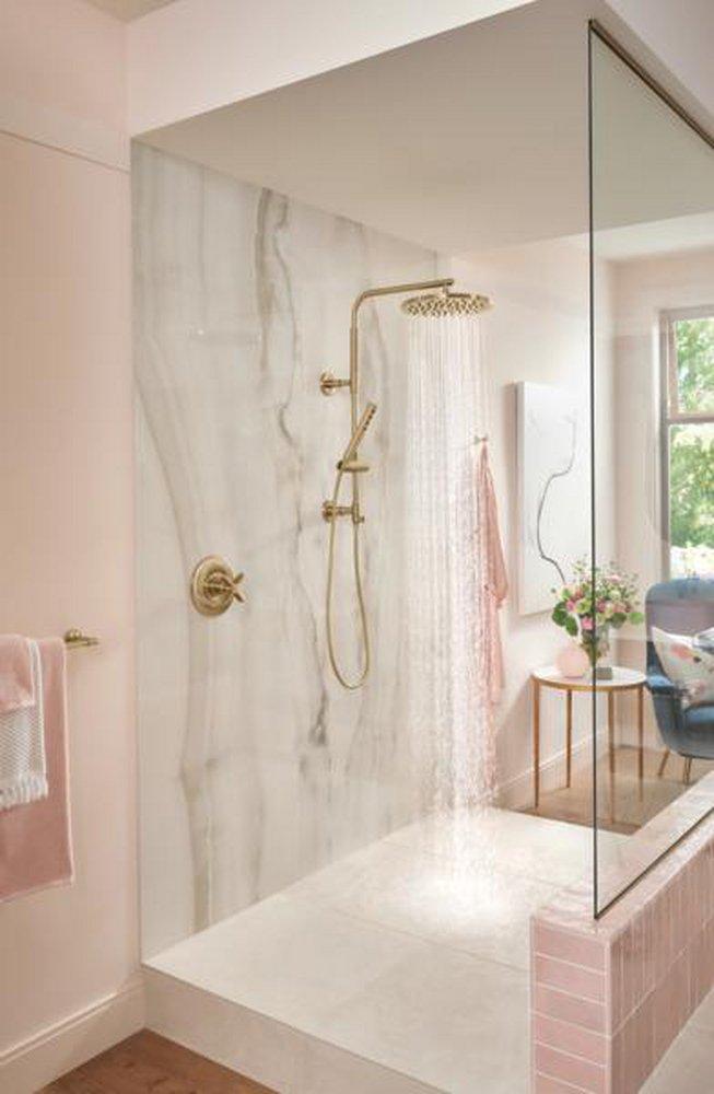 Single Handle Single Function Shower System in Luxe Gold 