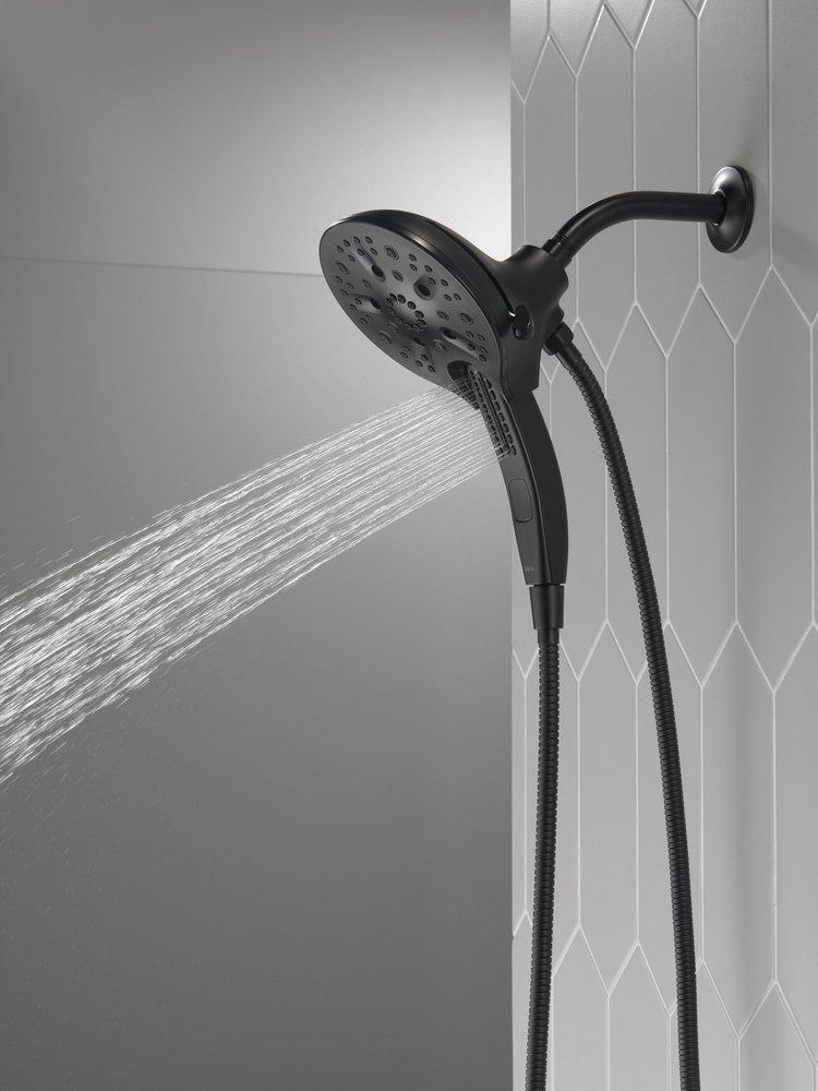 Delta Faucet Matte Black Multi Function Hand Shower 