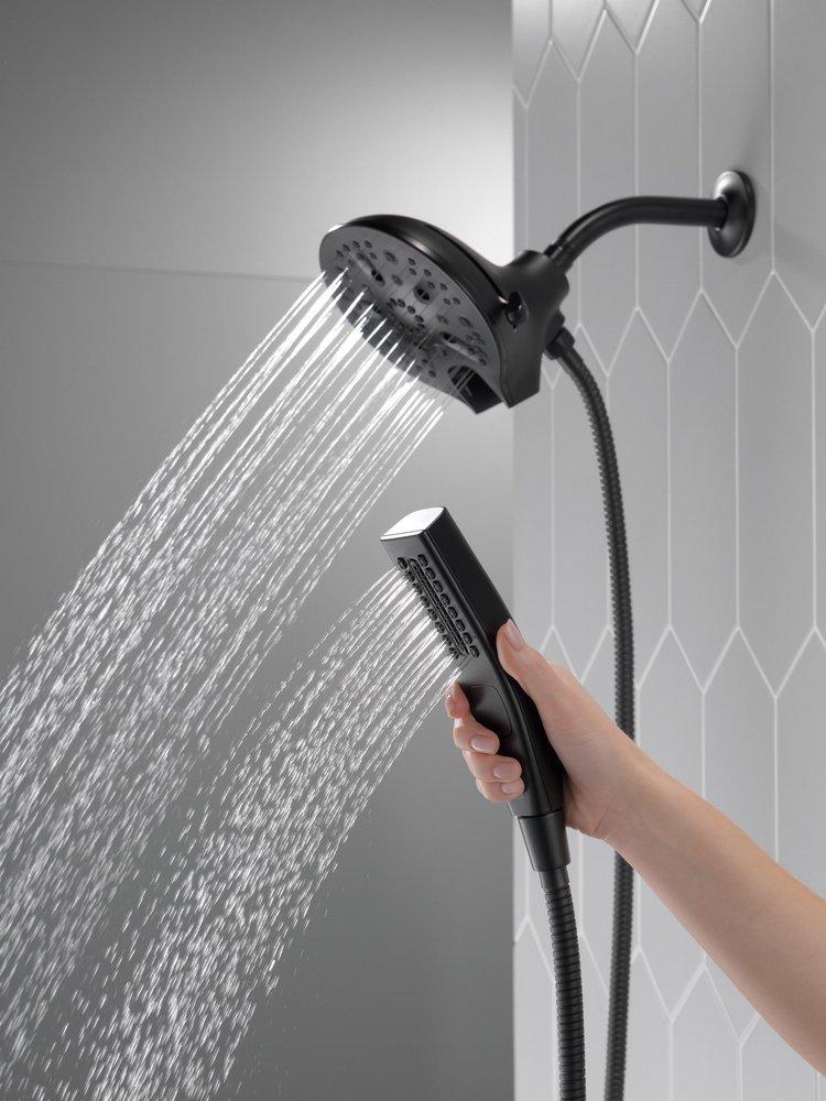 Delta Faucet Matte Black Multi Function Hand Shower 