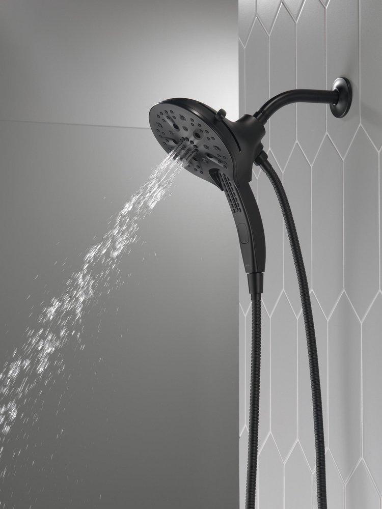 Delta Faucet Matte Black Multi Function Hand Shower 