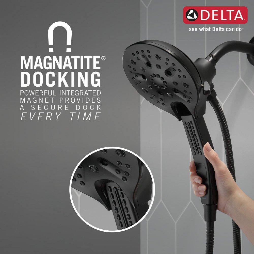 Delta Faucet Matte Black Multi Function Hand Shower 