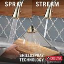 Delta Faucet Lumicoat Polished Nickel Single Handle Pull Down Touch Activated Kitchen Faucet 