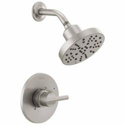 Single Handle Multi Function Shower Faucet in Brilliance Stainless (Trim Only)