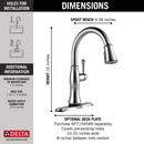 Delta Faucet Lumicoat&trade; Arctic Stainless Single Handle Pull Down Touch Activated Kitchen Faucet 