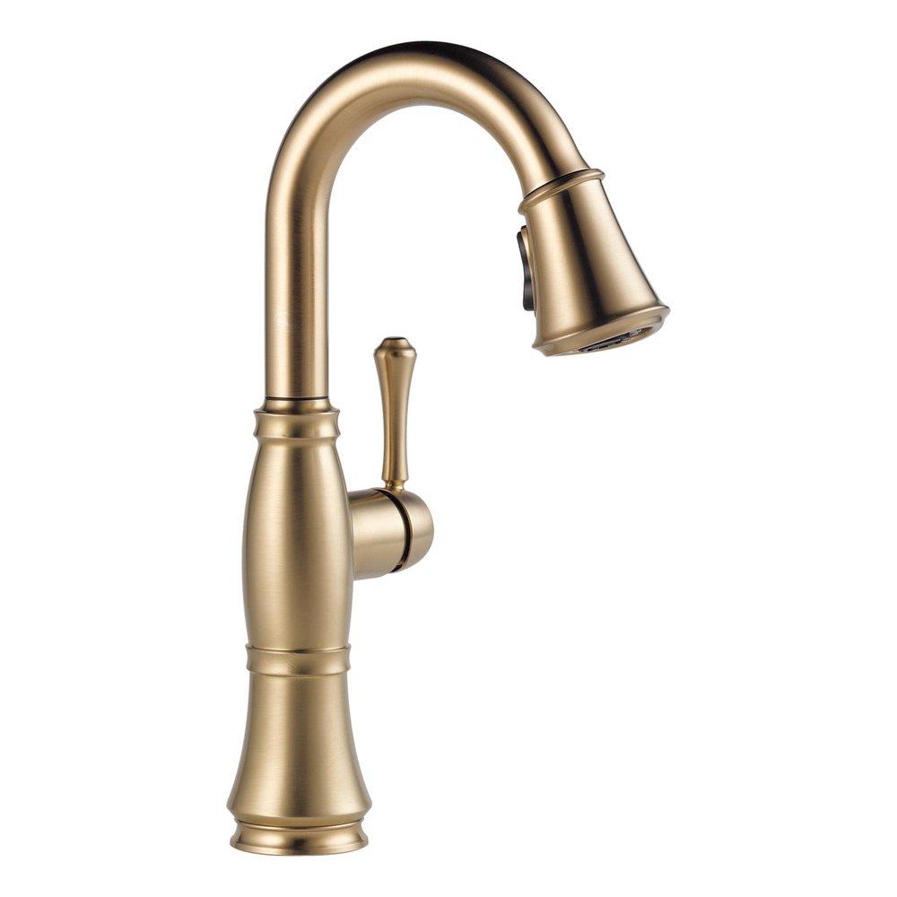 Delta Faucet Lumicoat Champagne Bronze Single Lever Handle Bar Faucet 