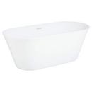 Signature Hardware White 63 x 28-1/2 in. Freestanding Bathtub Center Drain in White 