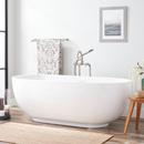Signature Hardware White 71 x 32 in. Freestanding Bathtub Center Drain in White 