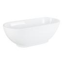 Signature Hardware White 66-1/2 x 29-1/4 in. Freestanding Bathtub Center Drain in White 