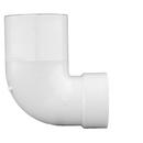 White PVC DWV x Street Closet Bend with Test Cap 