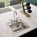 Elkay Lustrous Satin 15 x 15 in. Drop-in Stainless Steel Bar Sink in Lustrous Satin 