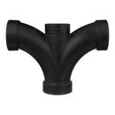 Black ABS DWV Double Fixture Tee 