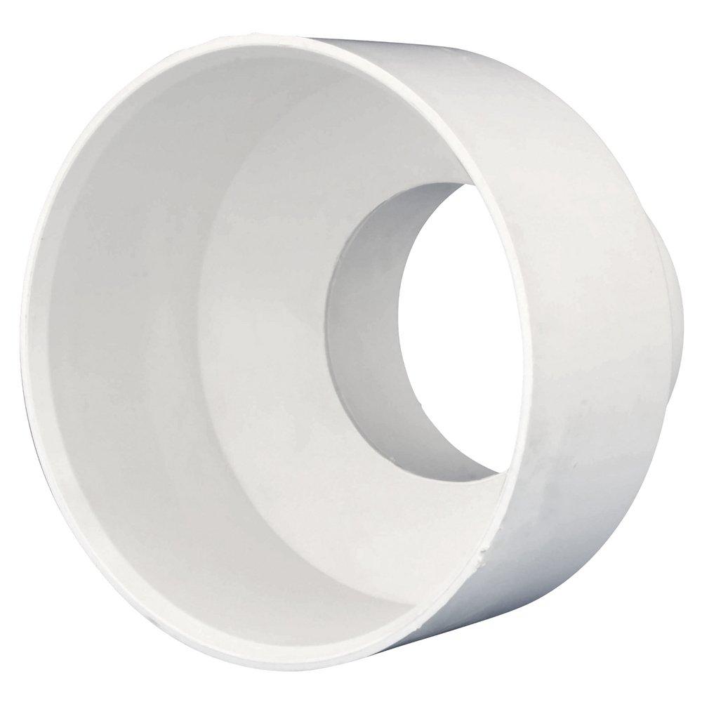 White PVC Schedule 30 Thin-Wall Coupling 