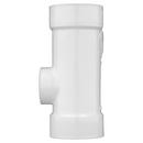 White PVC DWV Wye with 2 