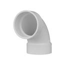 3 in. Hub Straight and DWV Schedule 30 PVC 90 Degree Elbow