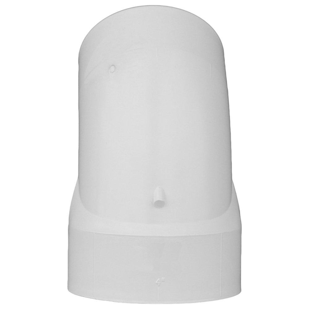 White Socket x Hub Straight, DWV and Street Schedule 30 PVC 45 Degree Elbow 
