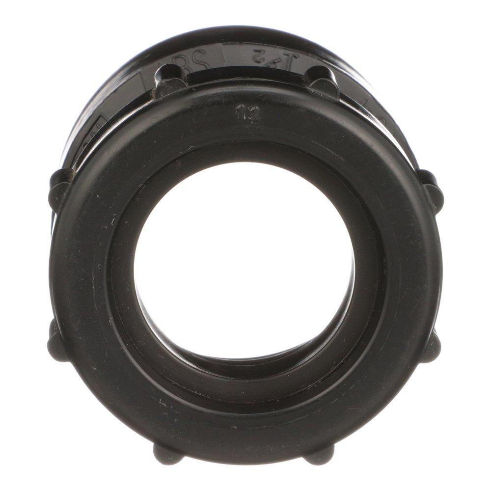 CHARLOTTE PIPE Black ABS DWV Slip Joint Female Trap Adapter with Plastic Nut & Washers to Fit 1-1/2 