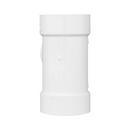 White Hub Straight, DWV and Sanitary Schedule 30 PVC Tee 