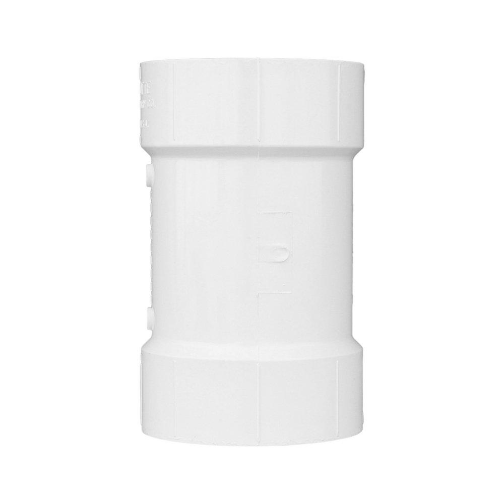 White Hub Reducing, DWV and Sanitary Schedule 30 PVC Tee 