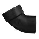 Black ABS DWV 60&deg; Street Elbow 