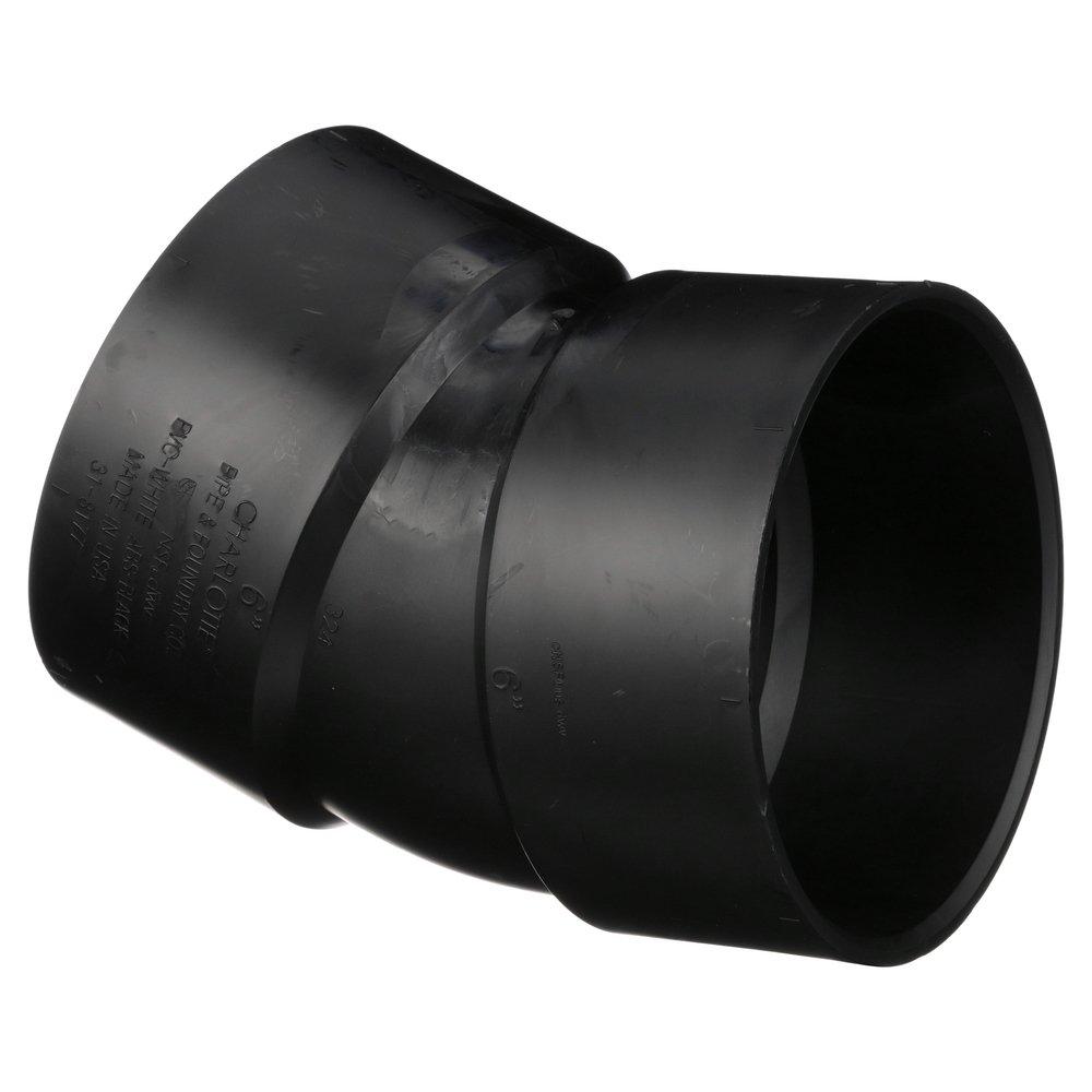 Black ABS DWV 22-1/2&deg; Elbow 
