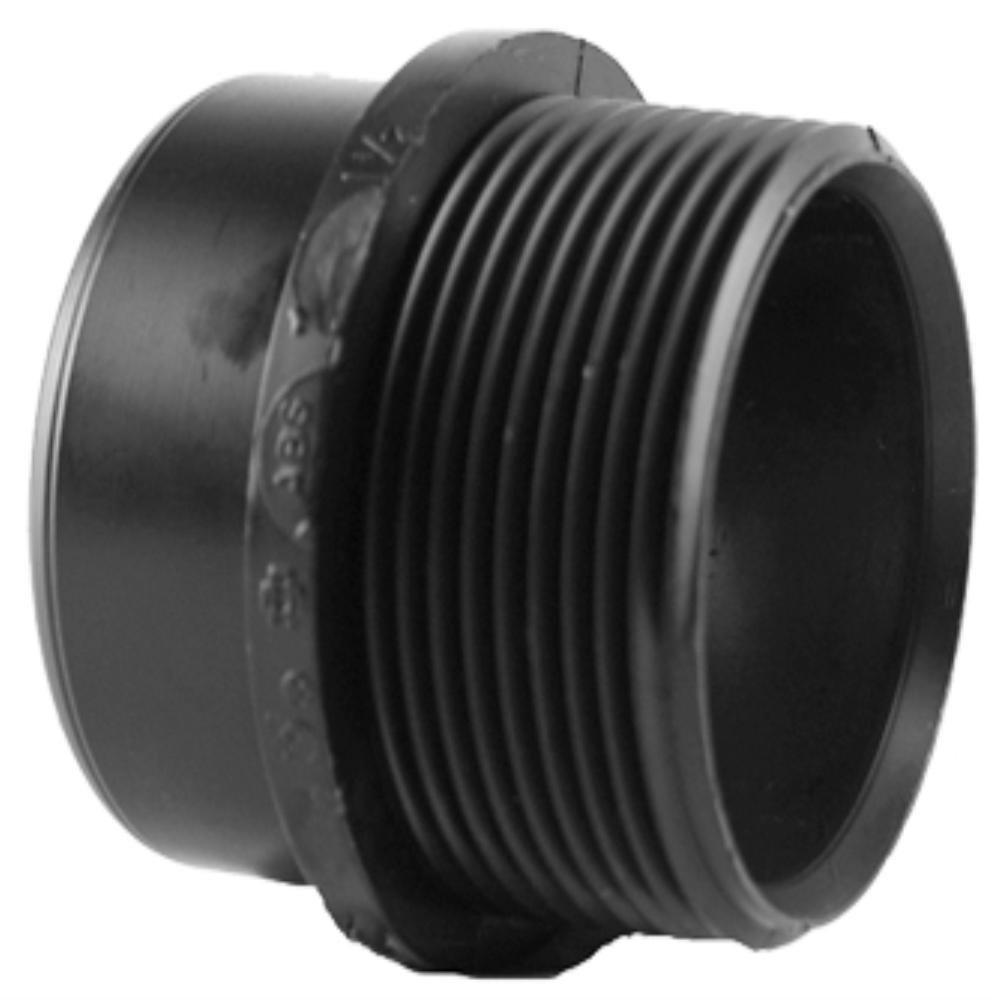 Black ABS DWV Slip Joint Male Trap Adapter 