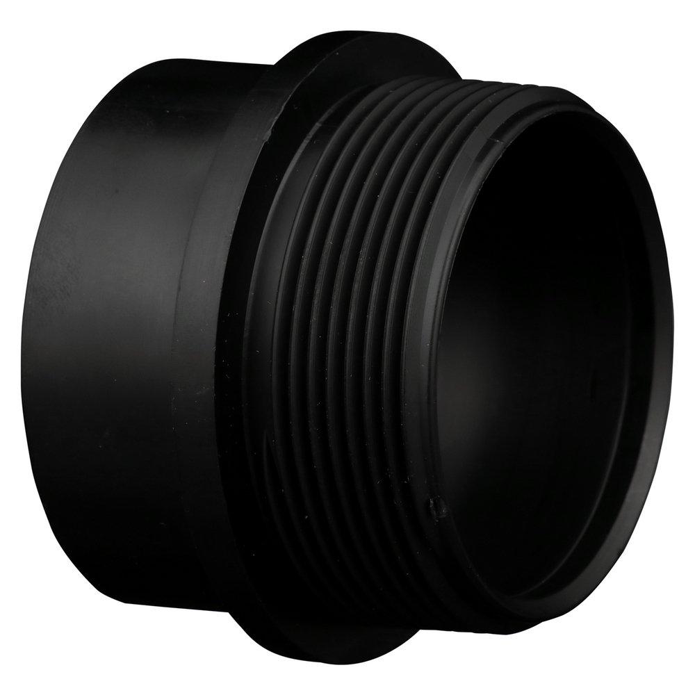 Black ABS DWV Slip Joint Male Trap Adapter 