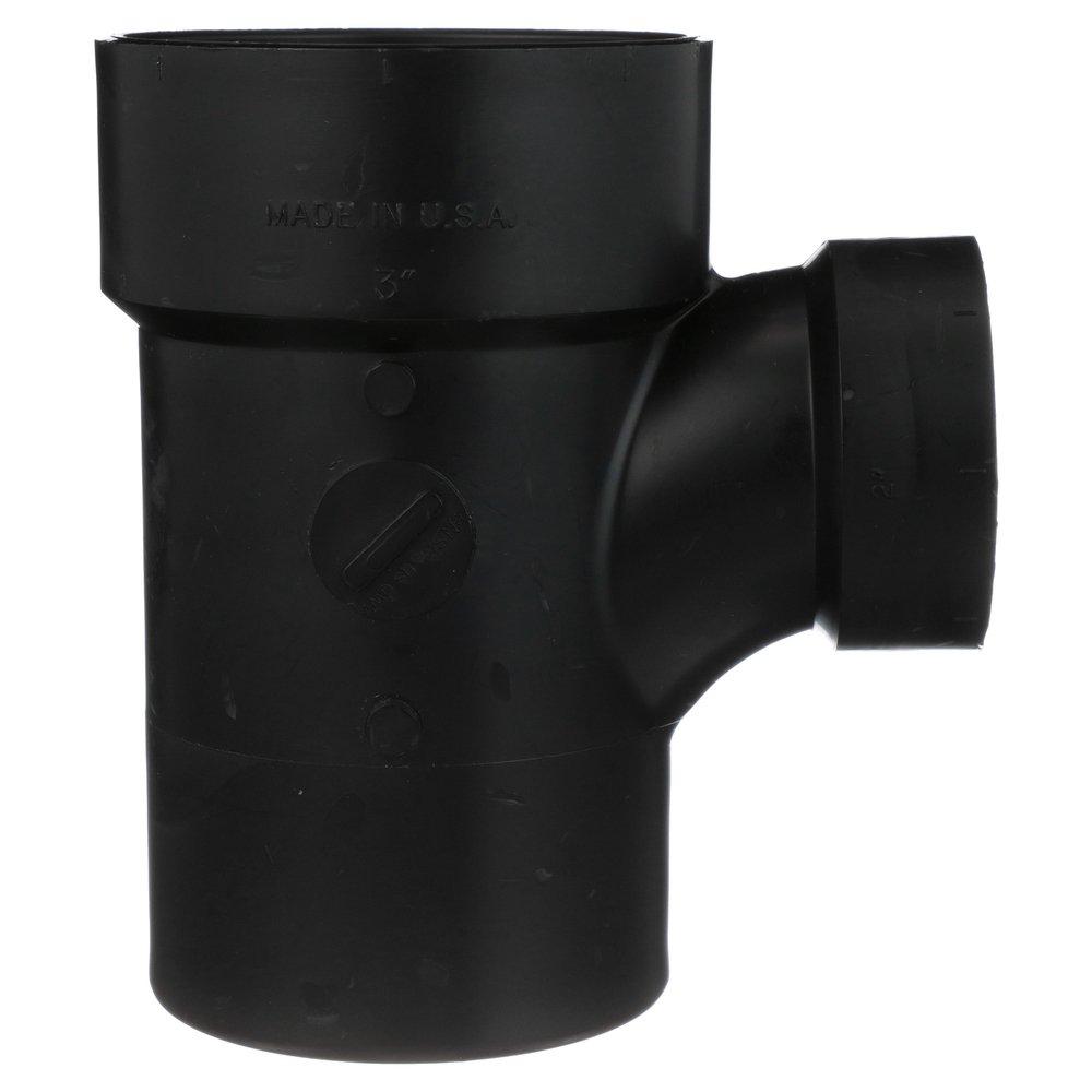 Black ABS DWV Street Sanitary Tee 