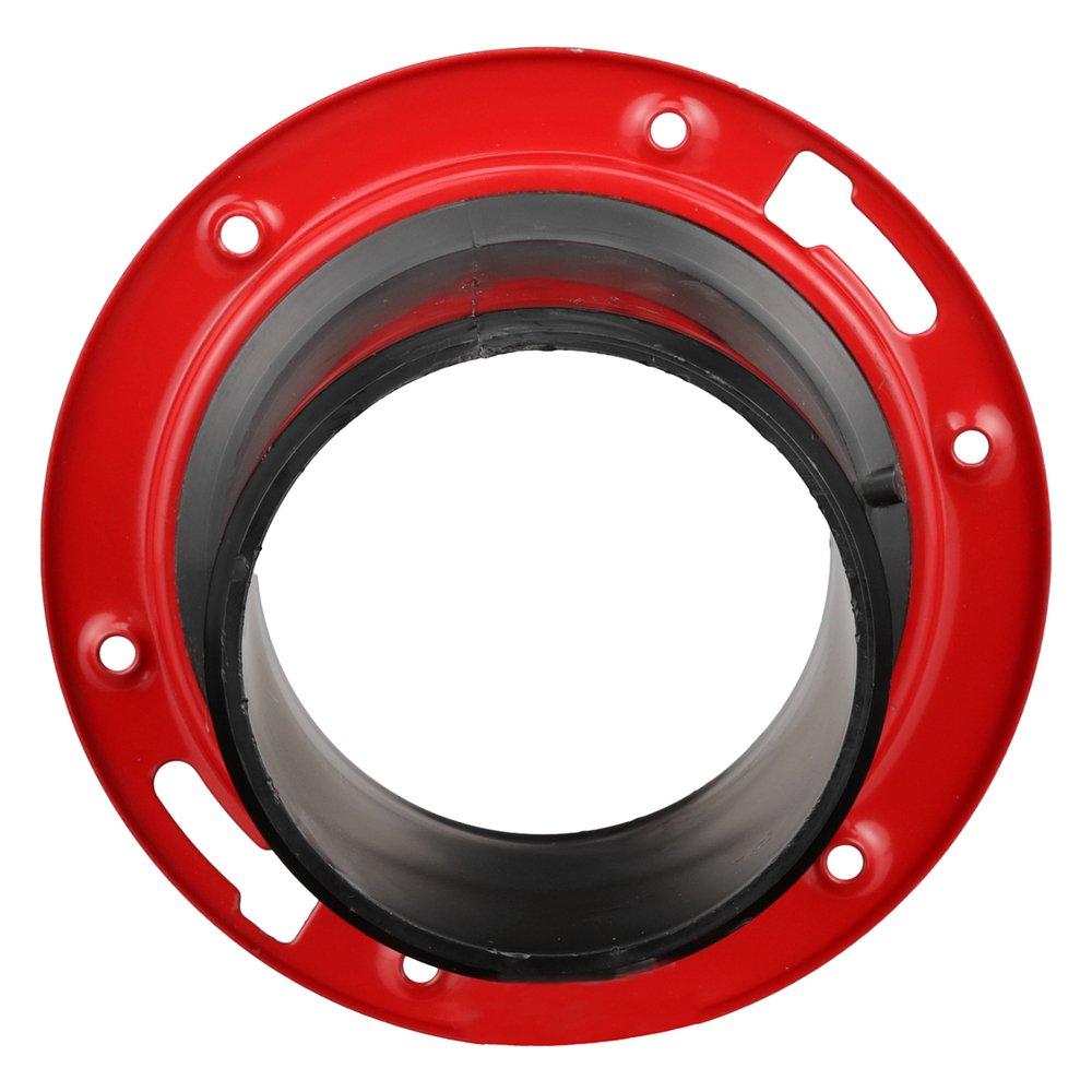 Black ABS DWV Closet Flange with Extension Spigot 