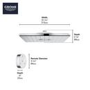 GROHE Chrome Dual PureRain,ActiveRain and PureRain+ActiveRain Showerhead 
