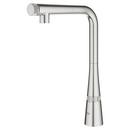 GROHE SuperSteel Single Handle Pull Out Kitchen Faucet 